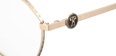 Premium Women Moschino Eyeglasses: MOS586 - Rose Gold - SpecSMART Eye Clinic (Zoom View)